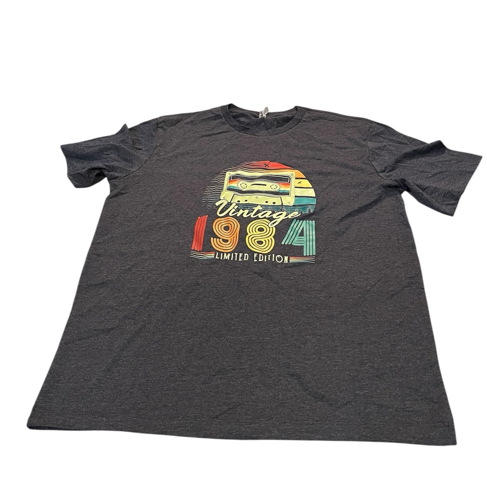 Vintage 1984 Limited Edition Retro Graphic Short Sleeve Tee L